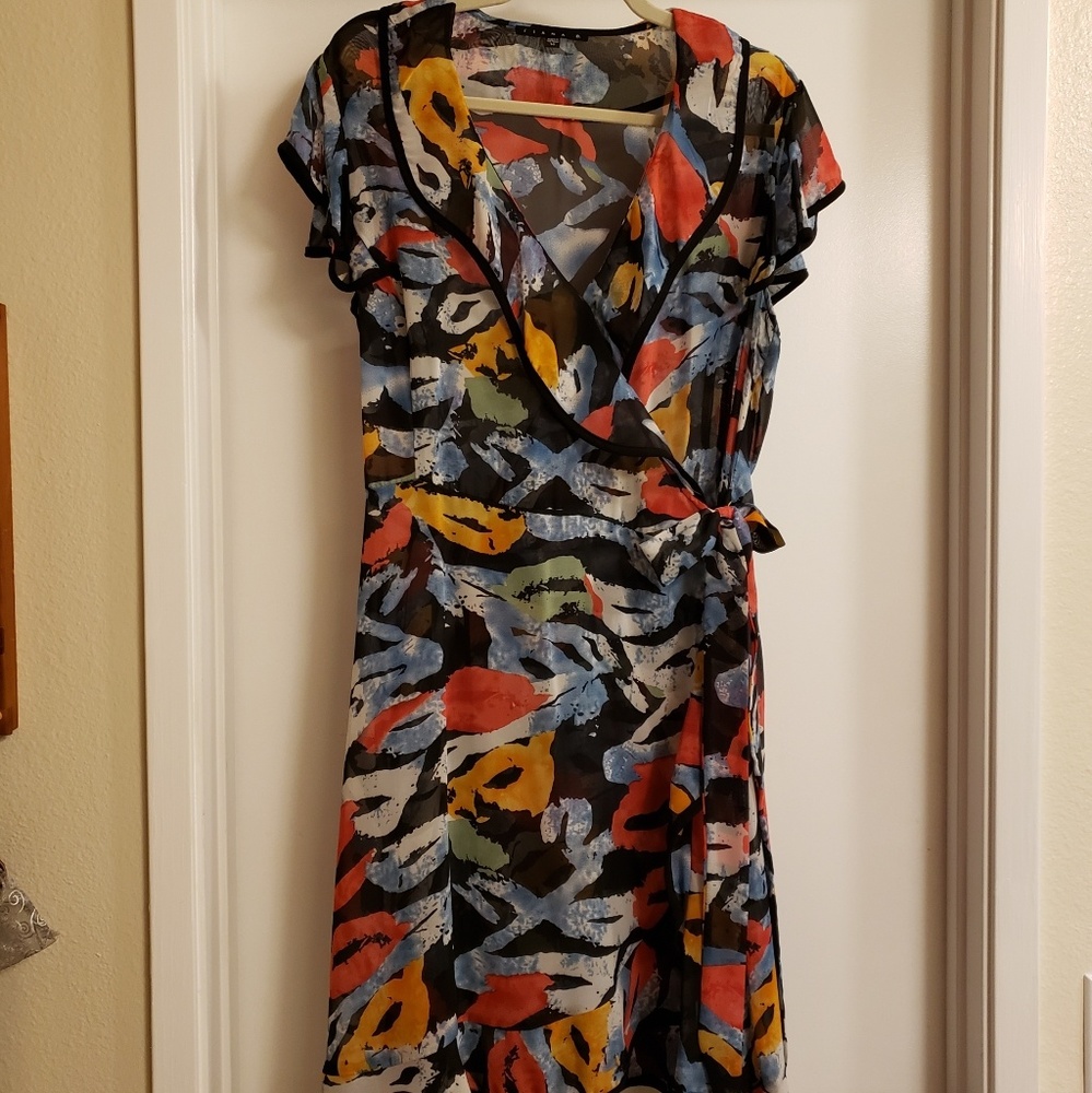 Tiana B Waterfall Dress - Chiffon - Picture 3 of 5